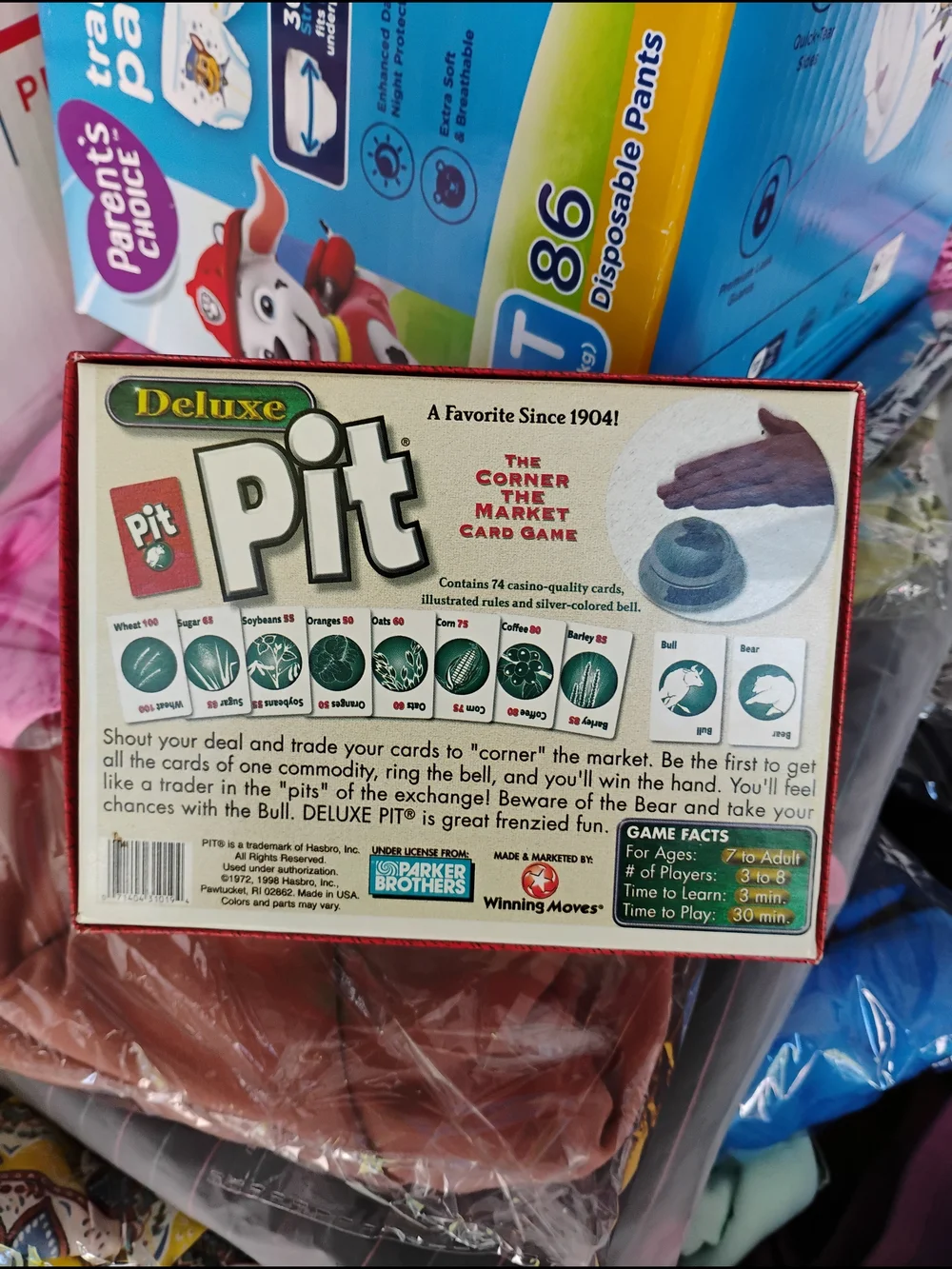1998 Deluxe Pit Card Game